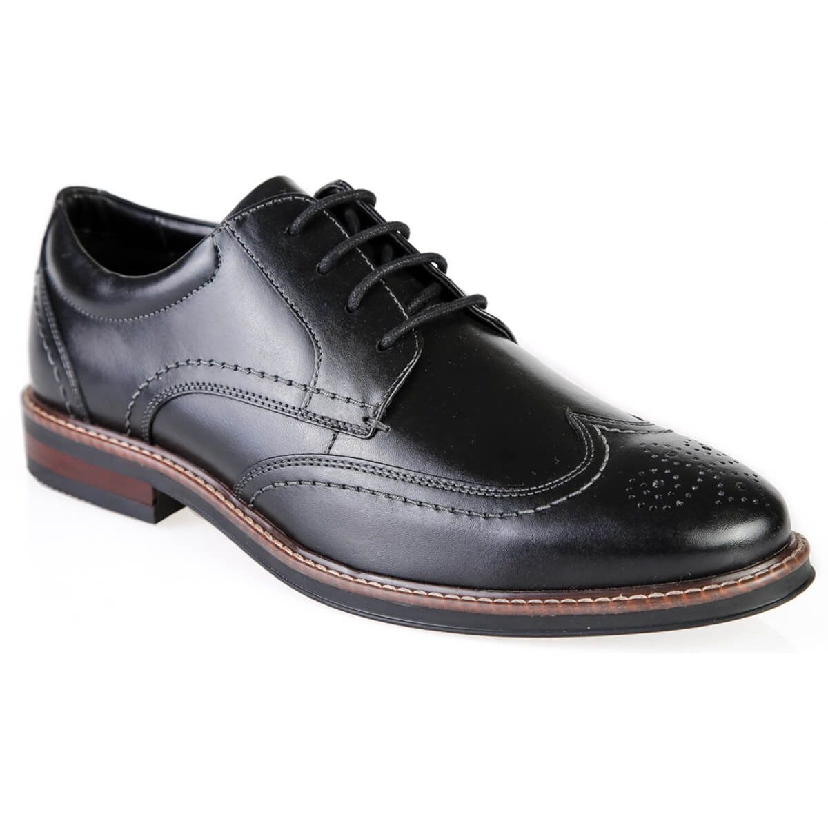 Nunn Bush | Calderone Wing | Black, Size: 6