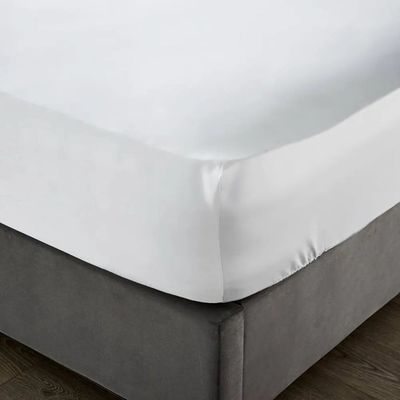 Dreyer Linen | 200 Thread Count Fitted Sheet | White