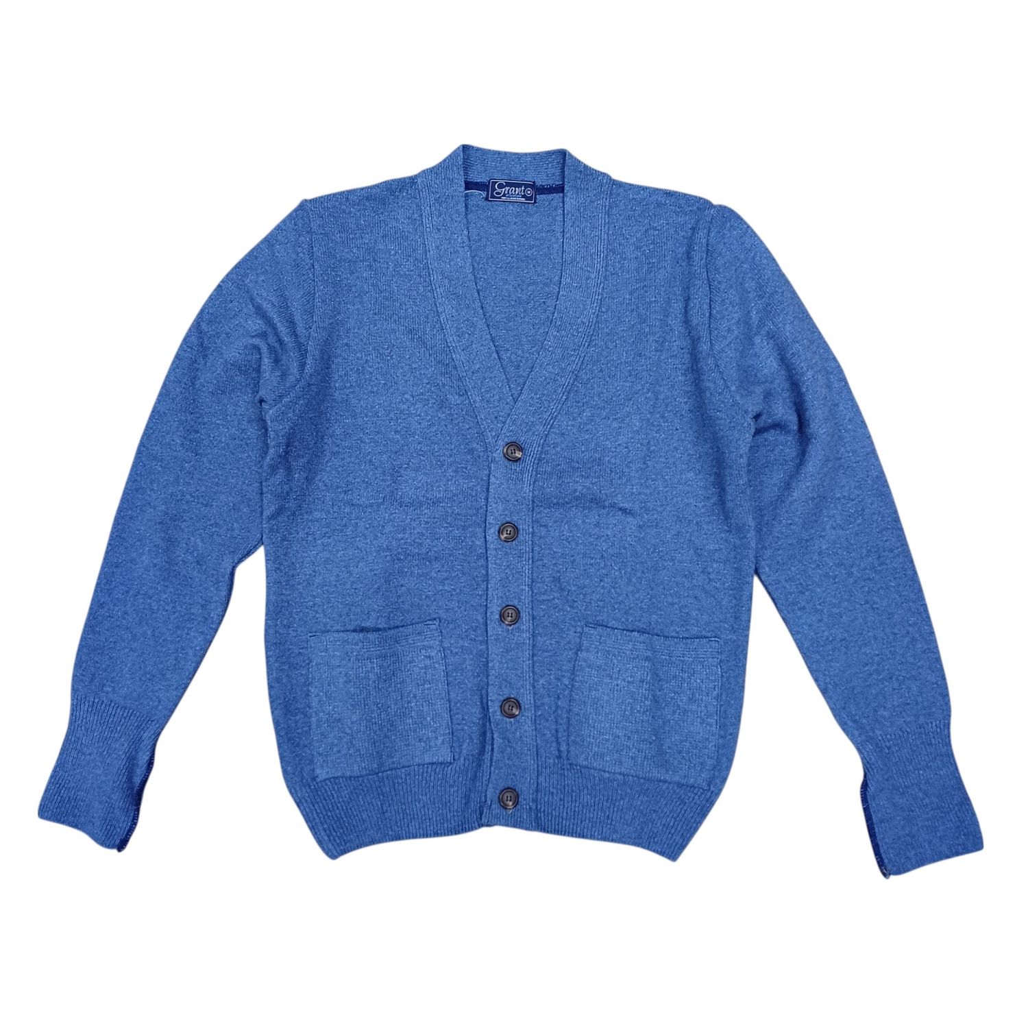 Grant | Plain Lambswool Cardigan | Piper, Size: M