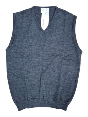 Le Mans | Knitted Sleeveless Pullover | Charcoal