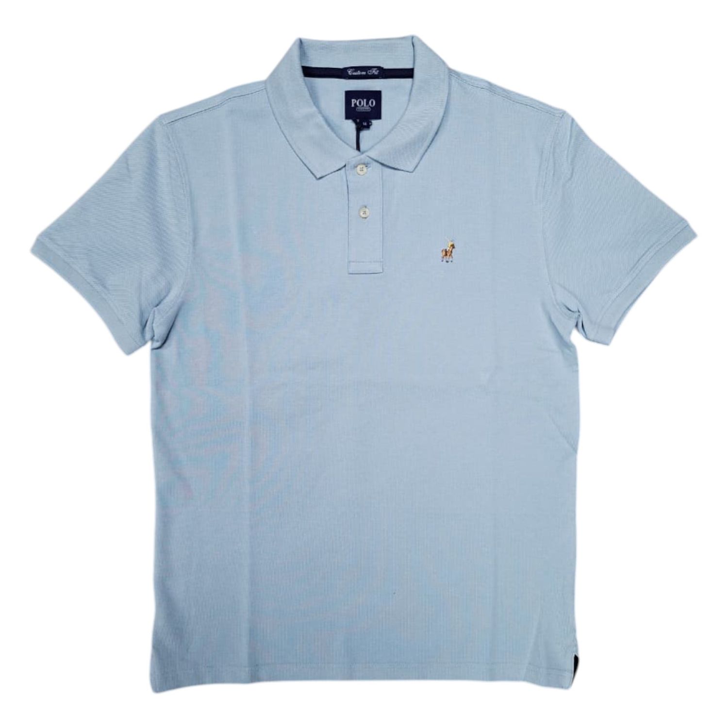 Polo - Carter Essential Pique Golfer - Light Blue, Size: M