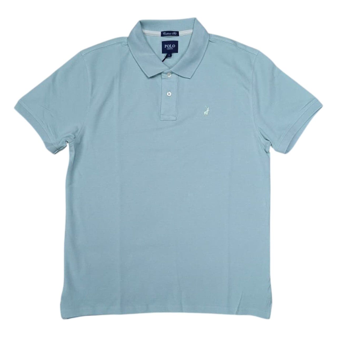Polo | Carter Essential Pique Golfer | Aqua, Size: M