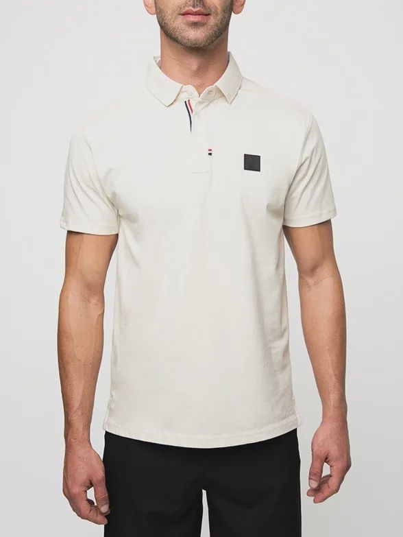Polo | Jenson Active Badge Golfer | White, Size: M