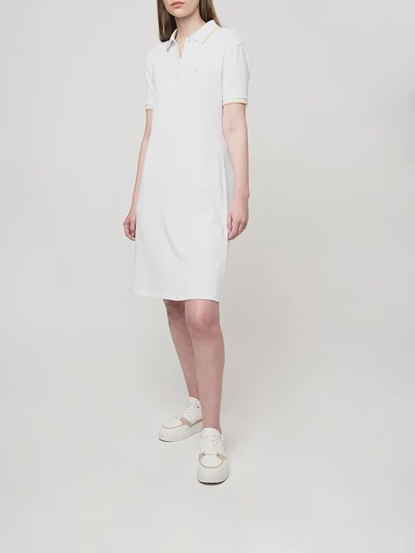 Polo | WMN Leah Golfer Dress | White, Size: XS