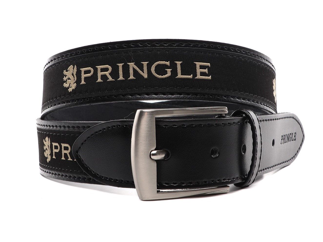 Pringle | Casual Leather Belt - Black, Size: S(28-32)