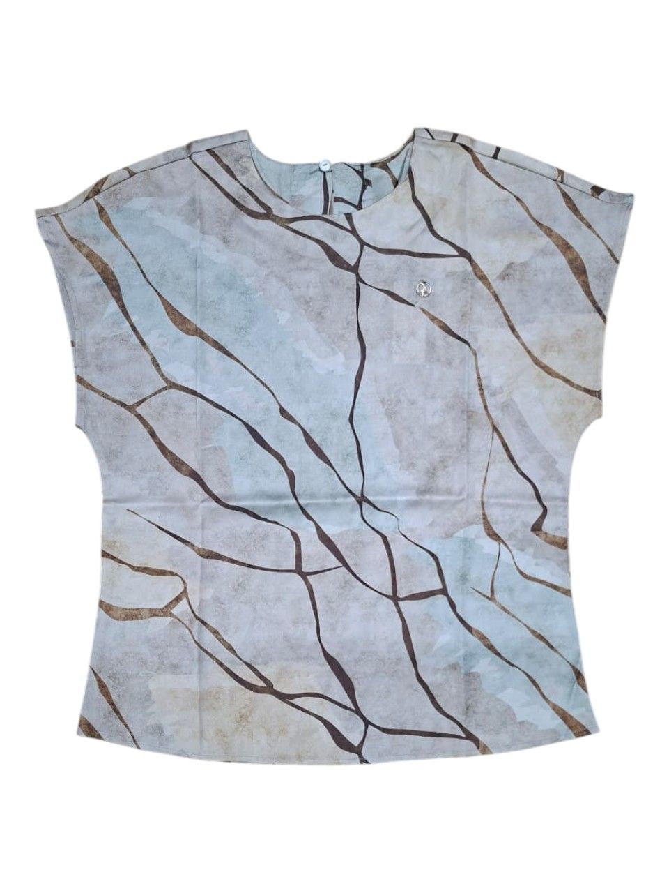 Polo | WMN Nora Short Sleeve Blouse | Sand, Size: 32