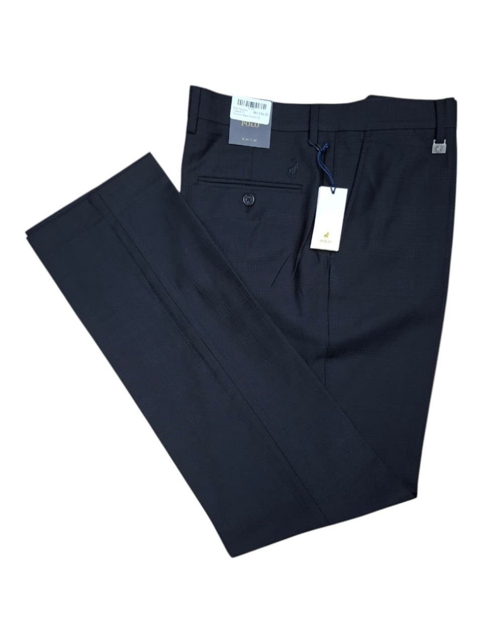 Polo | Custom Fit Trouser | Black Check