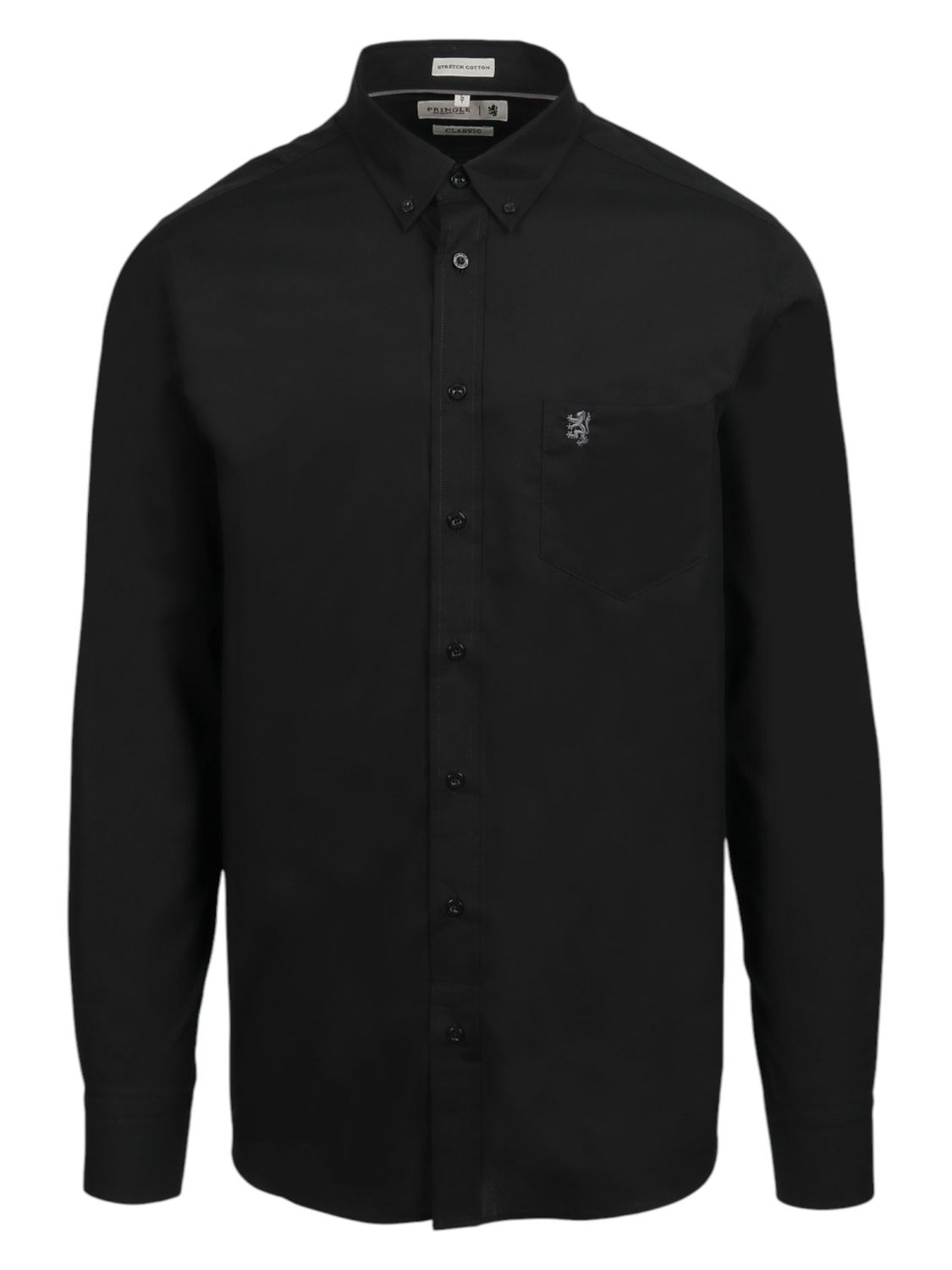Pringle | Classic Stretch Long Sleeve Shirt | Jacob | Black, Size: M