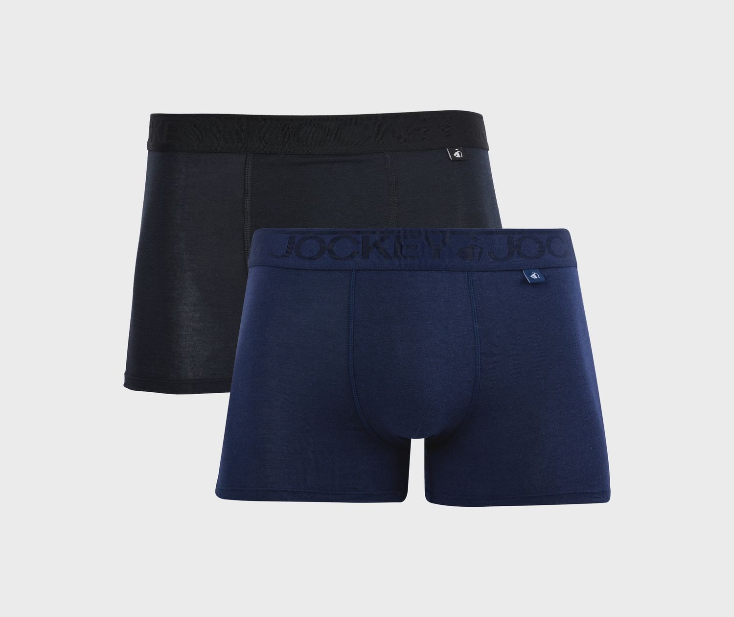 Jockey | U-Pouch Trunks | 2 Pack | Navy &amp; Black, Size: S