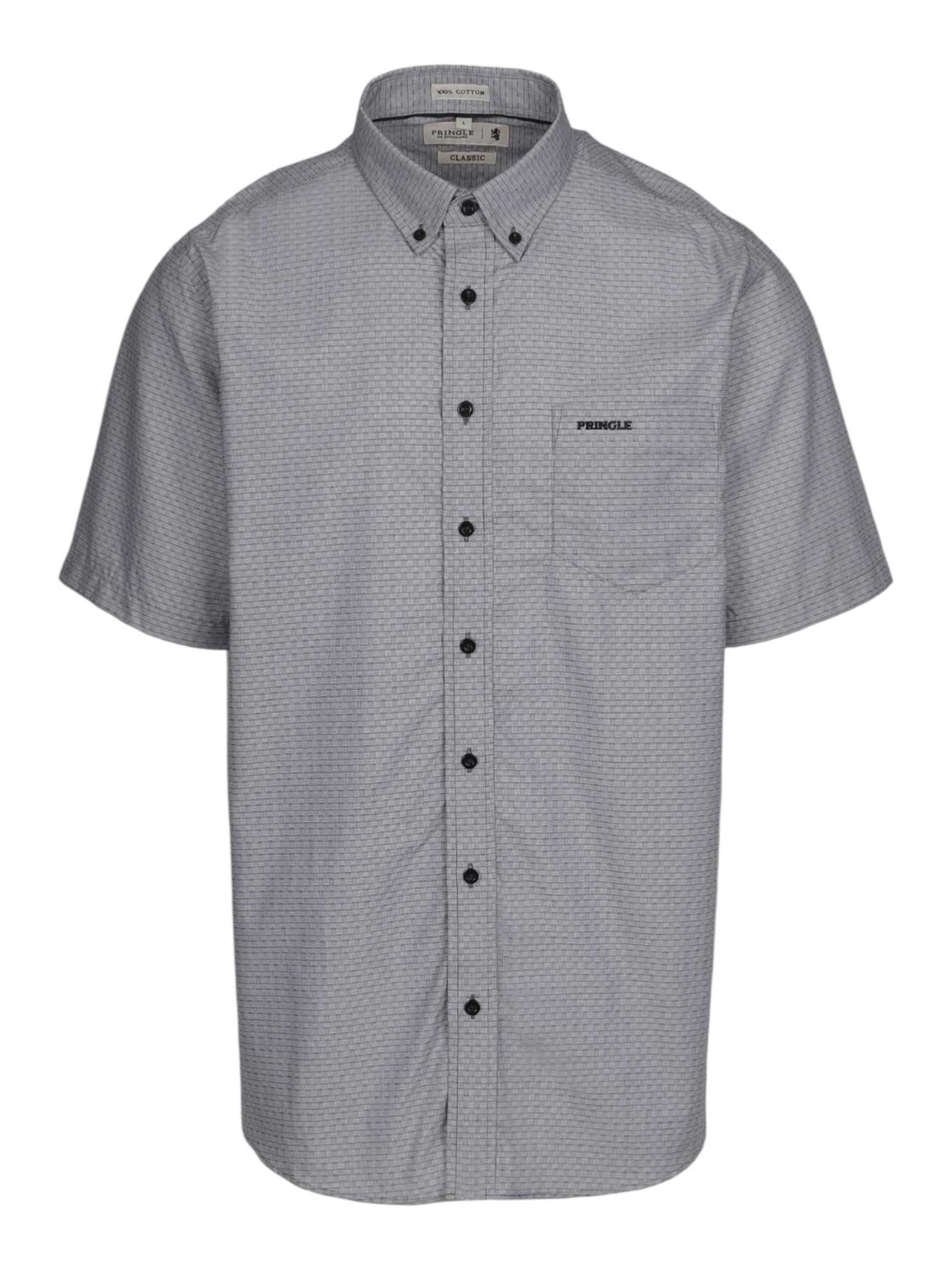 Pringle | Russell Classic Short Sleeve Shirt | Black