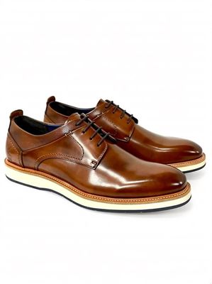 Polo | Casual Gibson Lace up | Tan