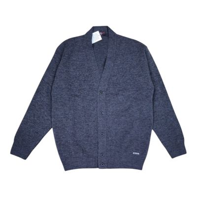 Dino Milano | Buttoned V-neck cardigan MDC4 | Anthracite