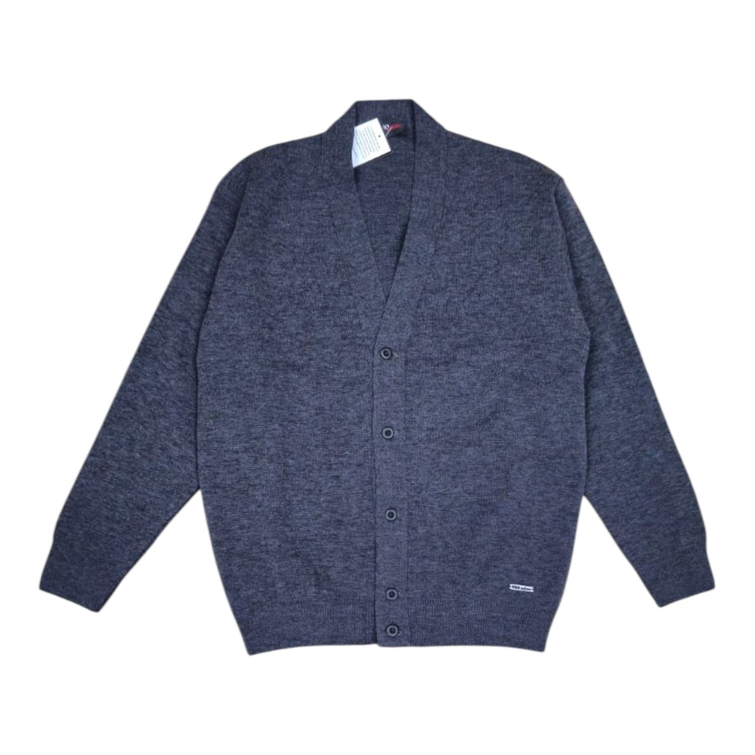 Dino Milano | Buttoned V-neck cardigan MDC4 | Anthracite, Size: S
