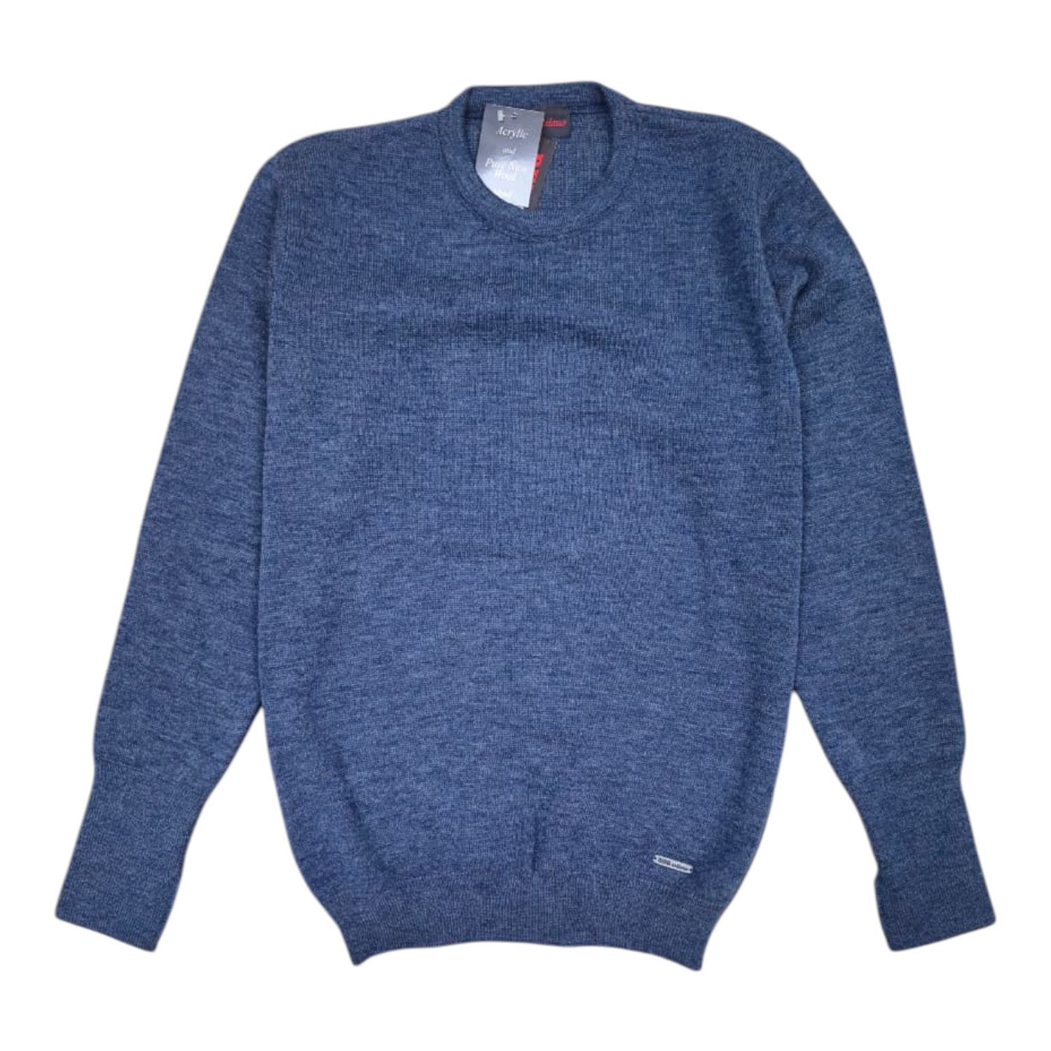 Dino Milano | Pullover crew neck | Pacific Blue