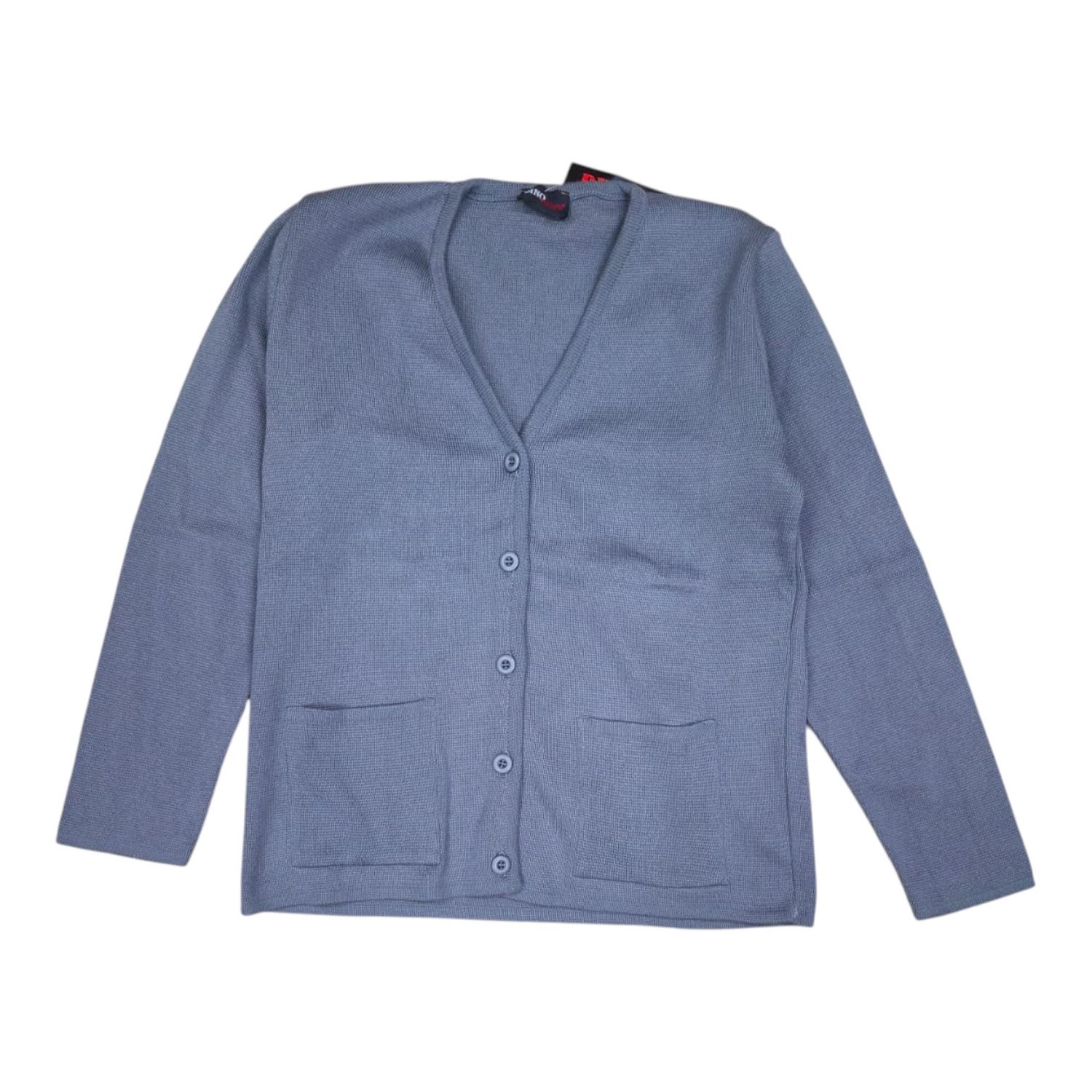 Dino Milano | Stripe button front cardigan C4353 | Slate Grey