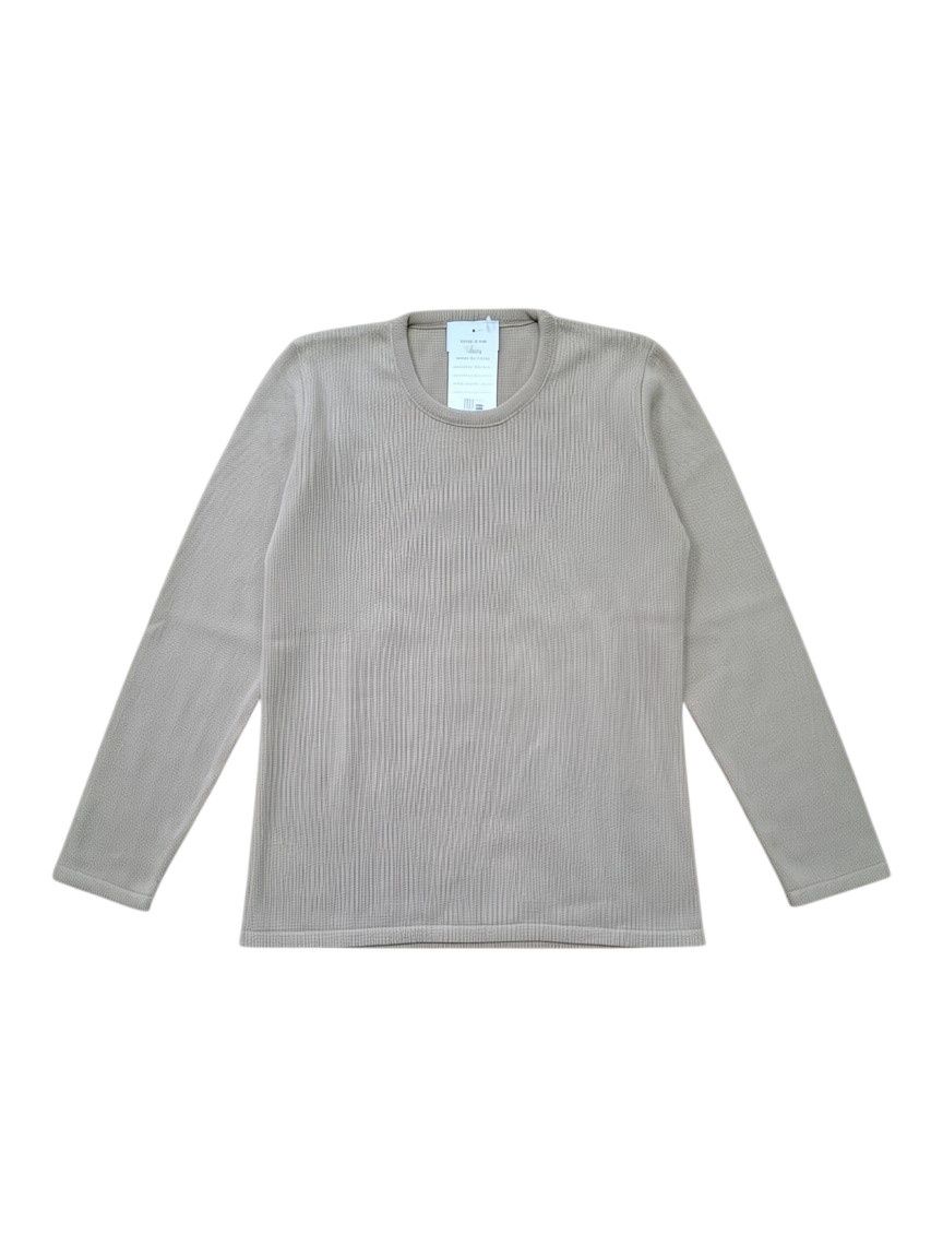 Romy | Plain knit pullover P4313 | Stone