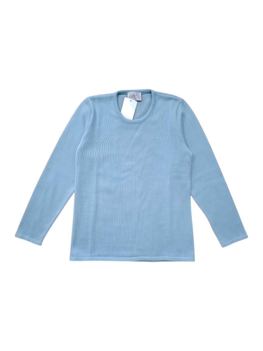 Romy | Plain knit pullover P4313 | Baby Blue