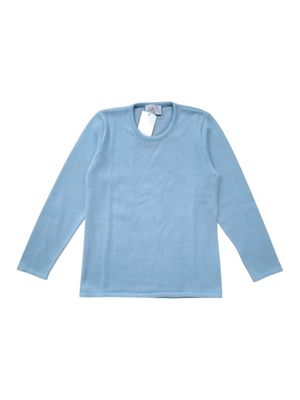 Romy | Plain knit pullover P4313 | Baby Blue
