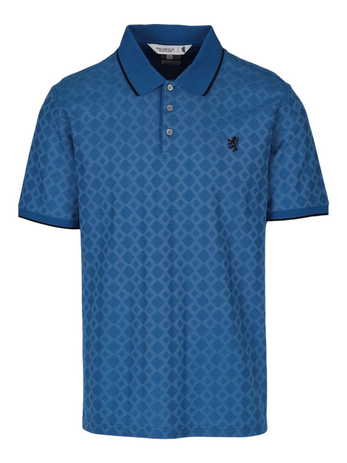 Pringle | Kevin Mercerised Golfer | Blue, Size: M