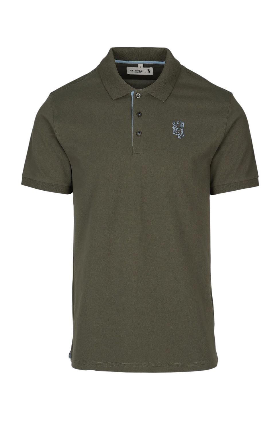 Pringle | Aiden Slim Fit Pique Golfer | Olive