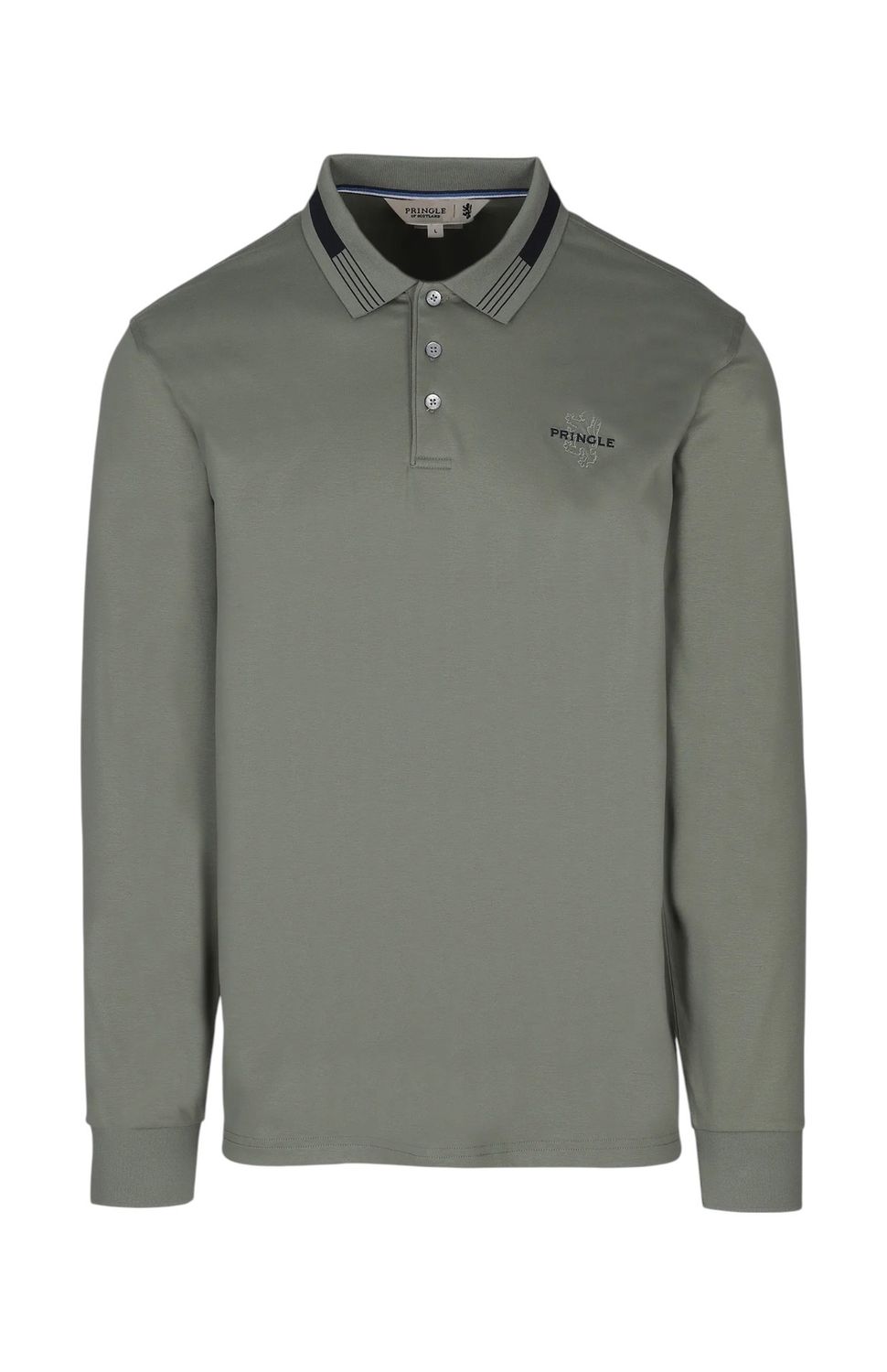 Pringle | Johnny Long Sleeve Golfer | Green