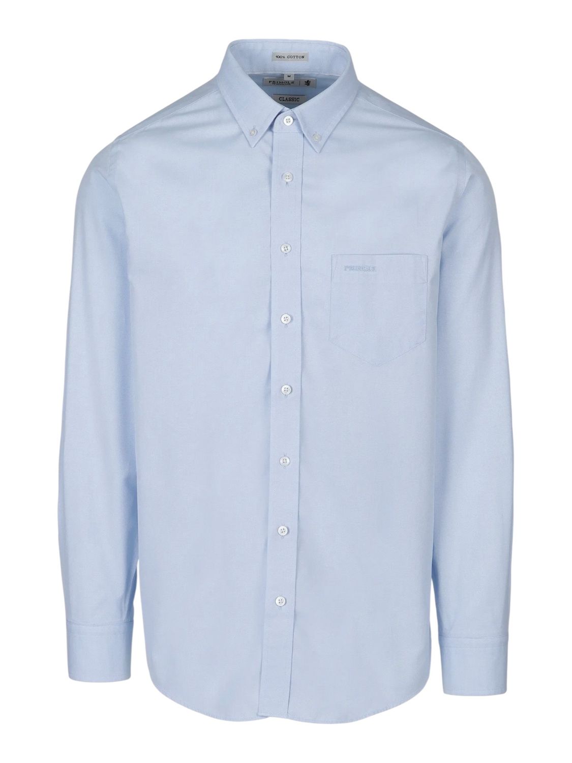 Pringle | Alexander Classic Long Sleeve Easy Care Shirt | Light Blue, Size: M