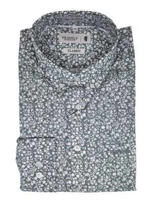 Pringle | Classic Long Sleeve Shirt | Albert | Sage