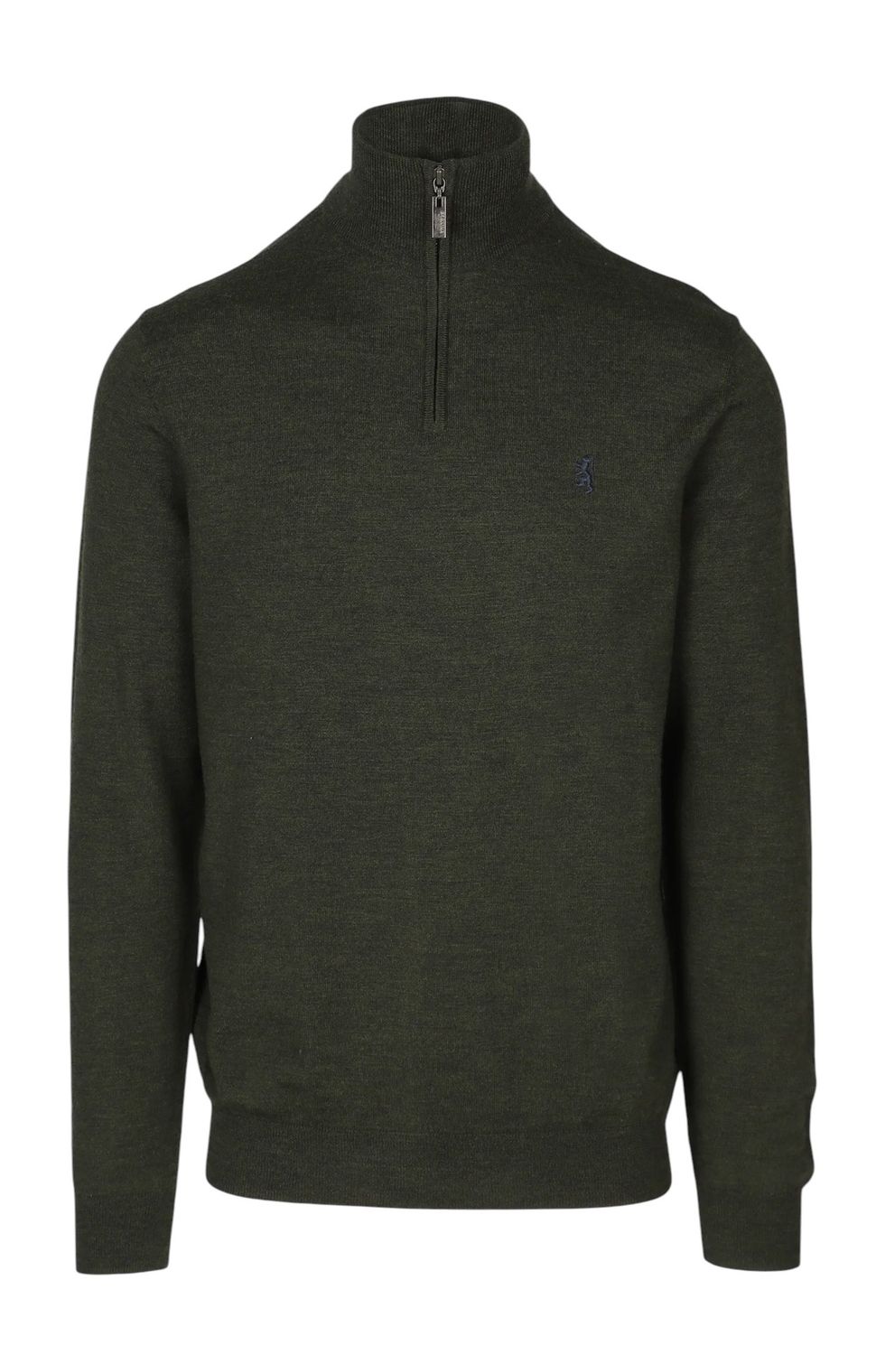 Pringle | Ernie 1/4 Zip Merino Knit | Fatigue