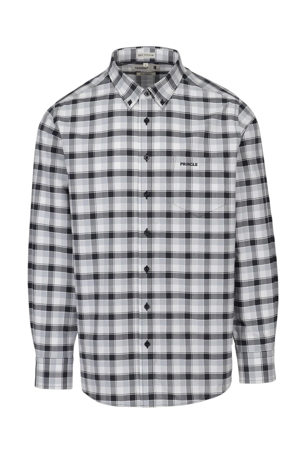 Pringle | Lucas Classic Long Sleeve Shirt | Navy