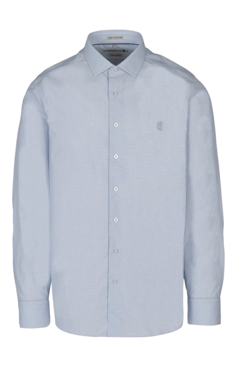 Pringle | Wyatt Tailored Long Sleeve Shirt | Blue