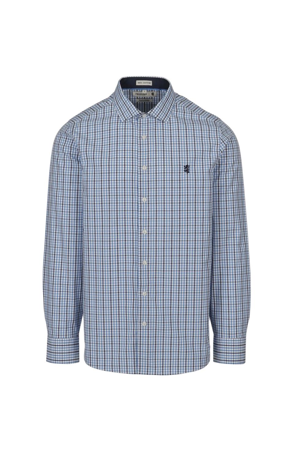 Pringle | James Tailored Long Sleeve Shirt | Blue