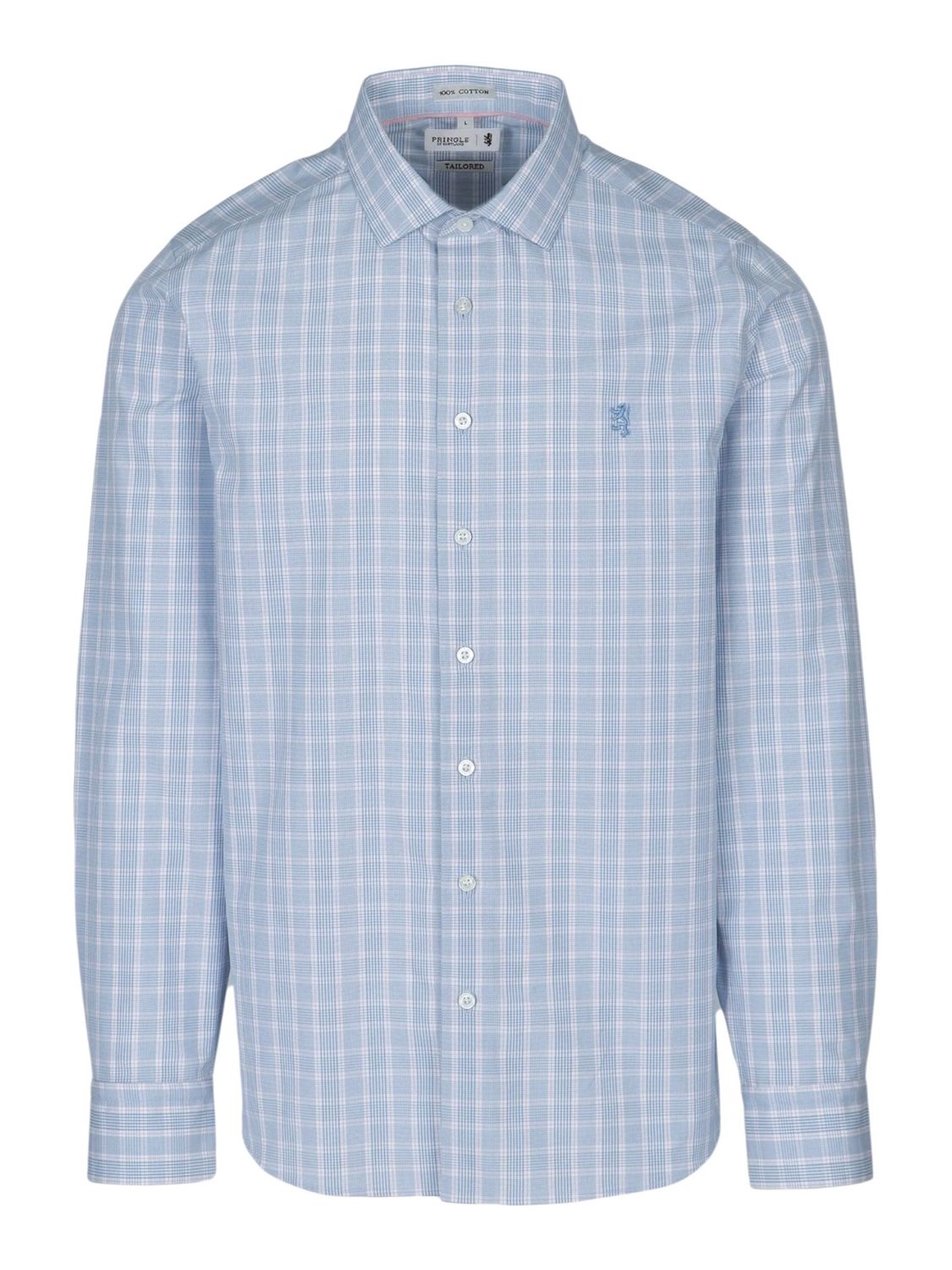 Pringle | Clark Tailored Long Sleeve Shirt | Blue, Size: M