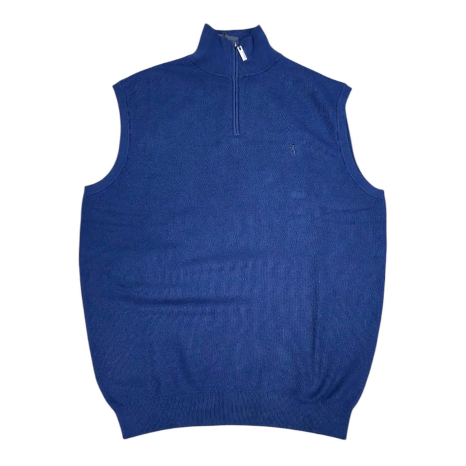 Pringle | Ricky Sleeveless 1/4 Zip Knitwear | Mid Blue, Size: S