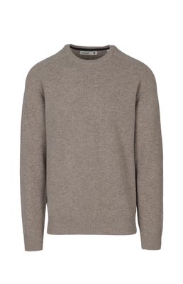Pringle | Johnson Lambswool Crewneck Sweater | Taupe