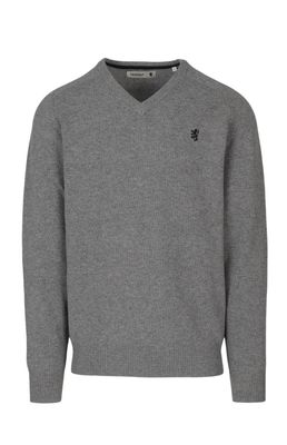 Pringle | Henry Lambswool V-Neck Sweater | Grey Melange