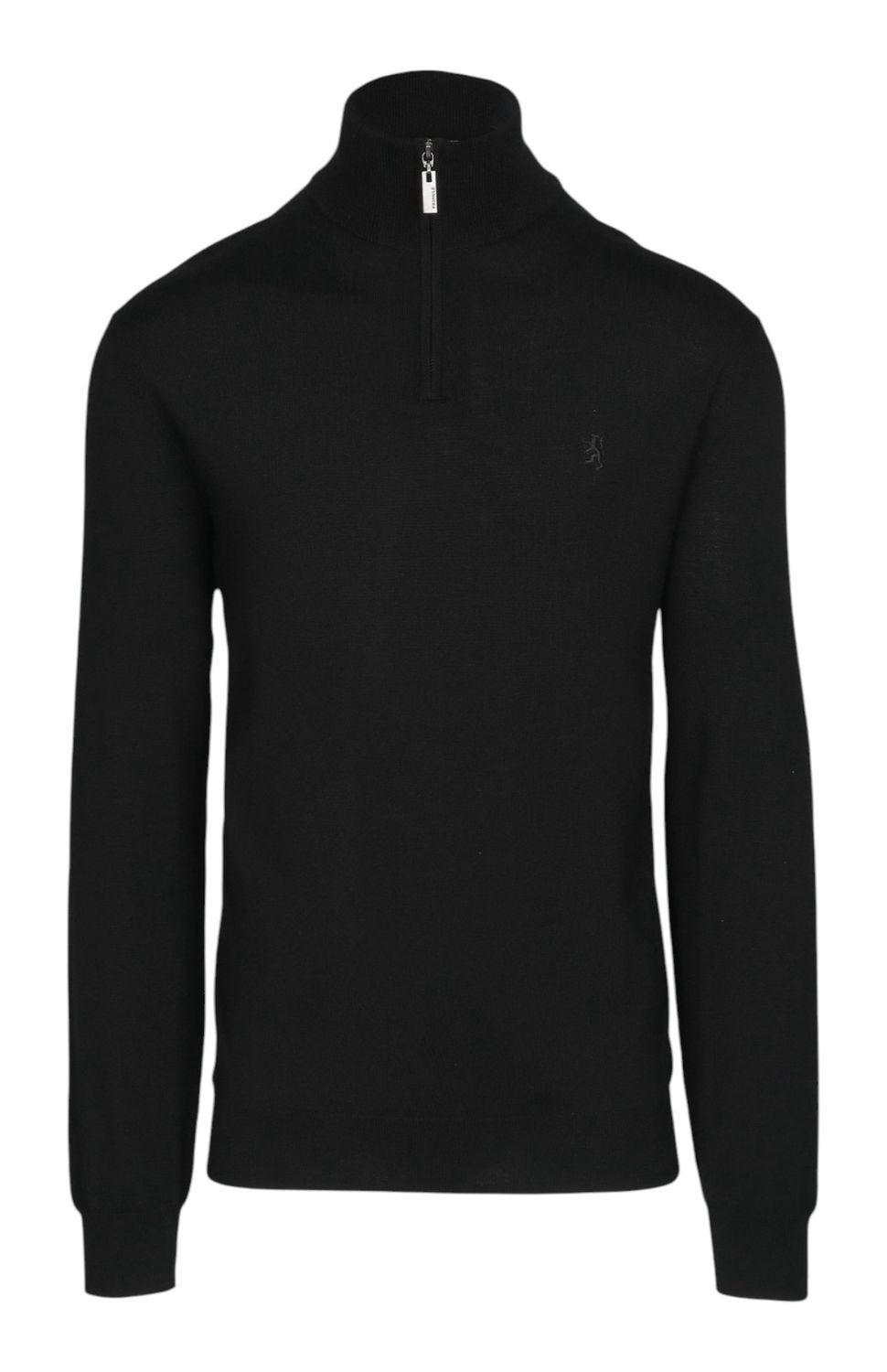 Pringle | Ernie 1/4 Zip Merino Knit | Black