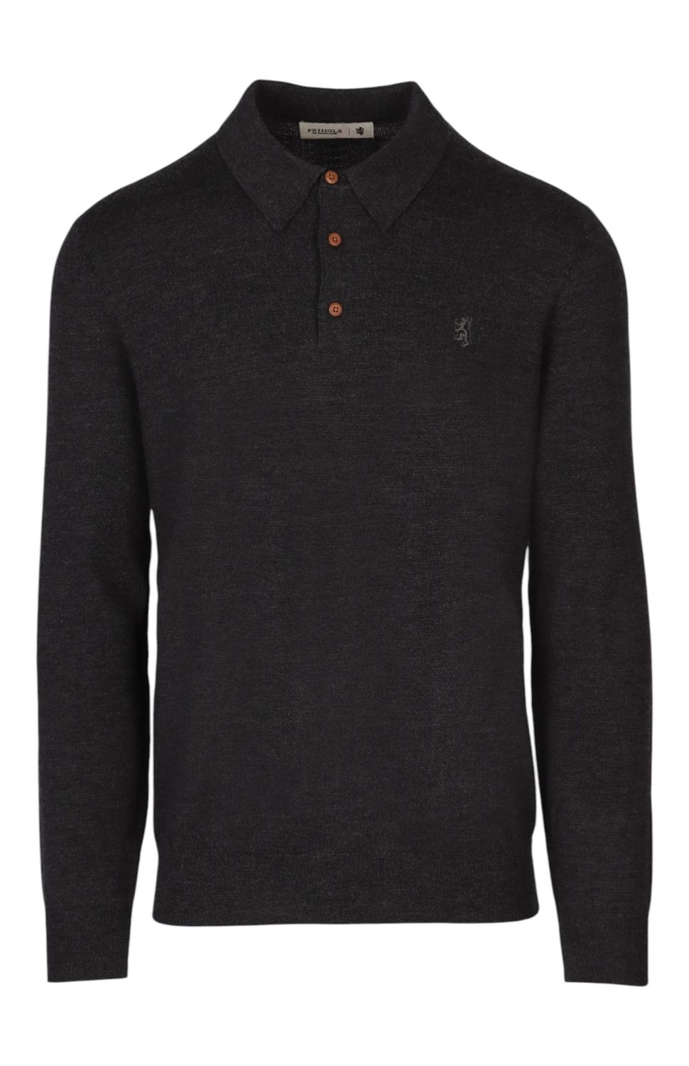 Pringle | Gary Merino Knitwear Golfer | Charcoal
