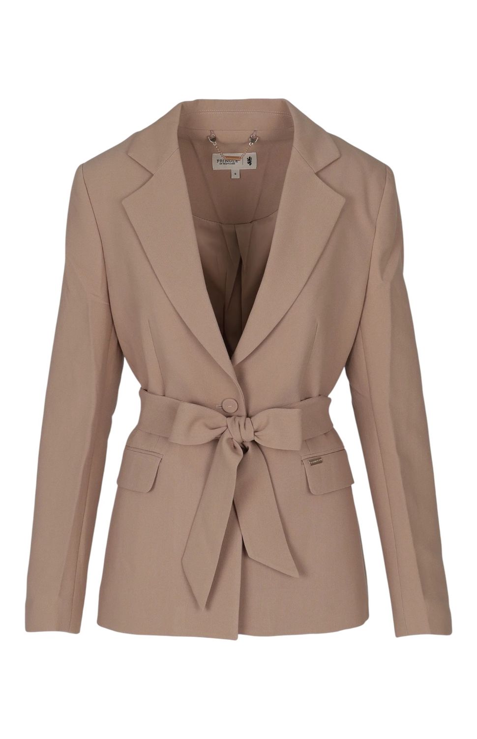 Pringle | Emma Belted Blazer | Sand, Size: S