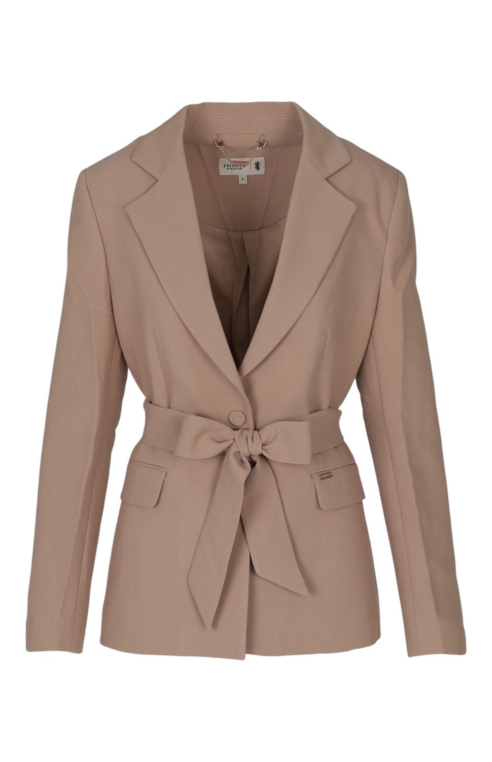 Pringle | Emma Belted Blazer | Sand, Size: S