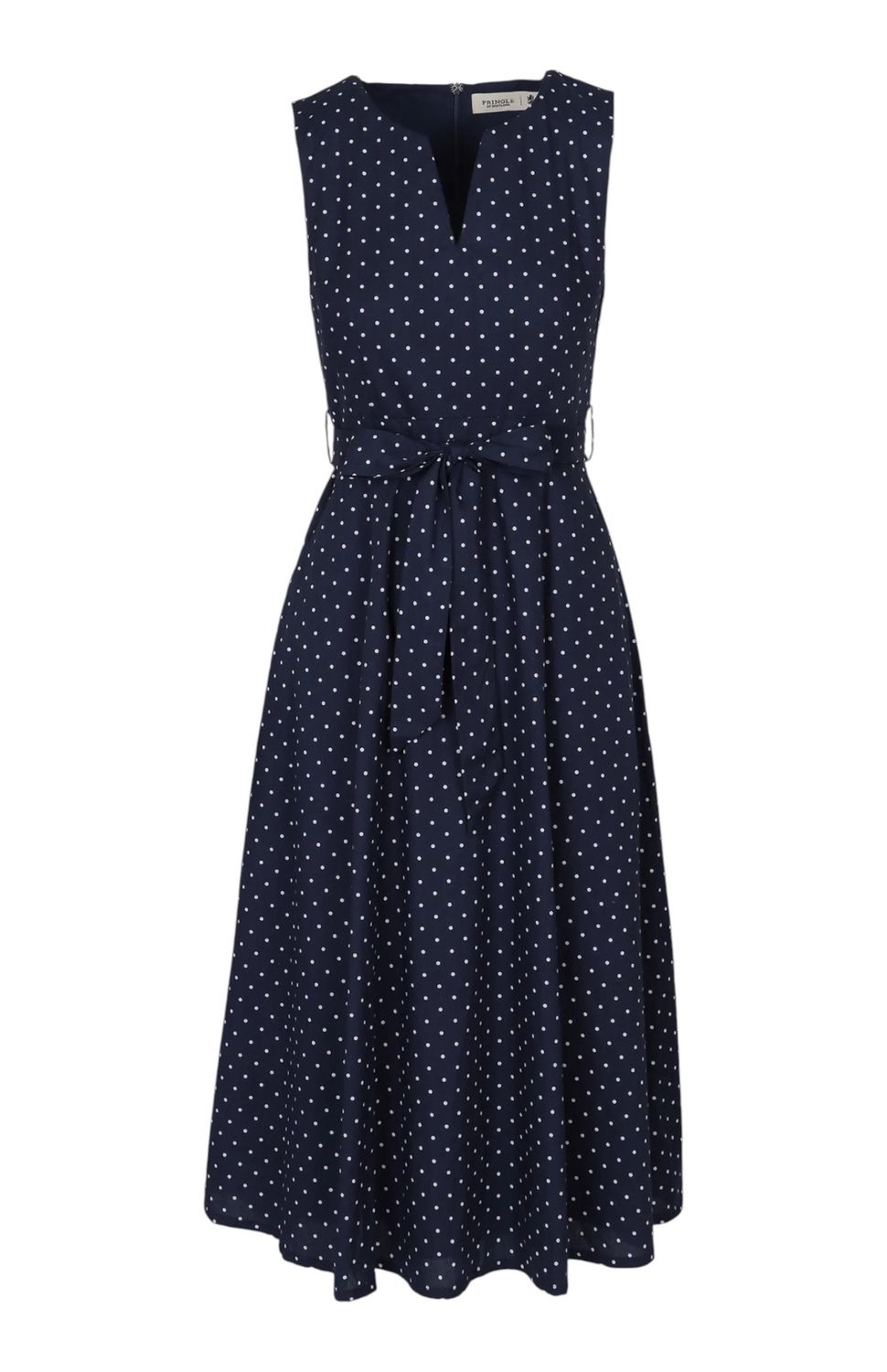 Pringle | Chloe Spot Midi Dress | Navy
