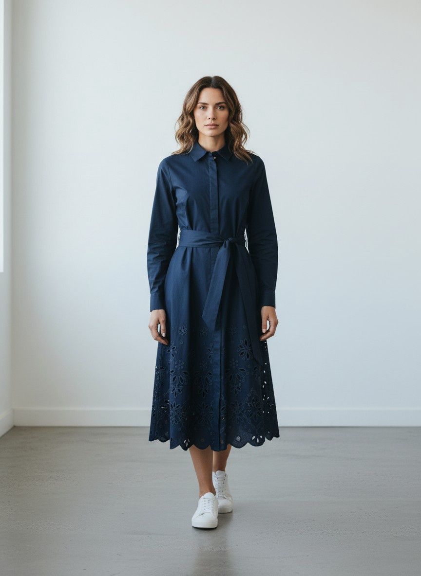 Pringle | Lyla Shirt Dress | Navy