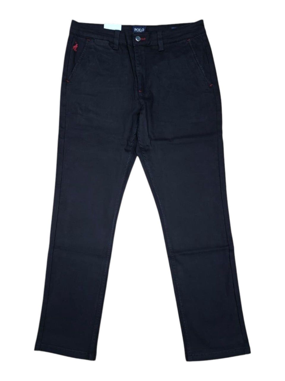 Polo | Adam Quarter Slant Straight Leg Denim | Black, Size: 32W | 32L