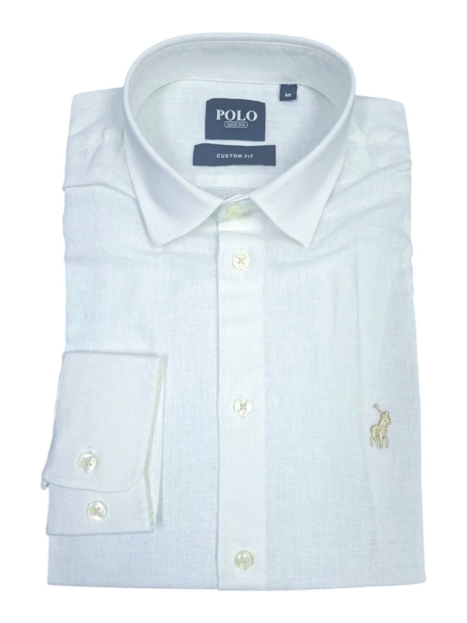Polo | Lex Linen Long Sleeve Shirt | White