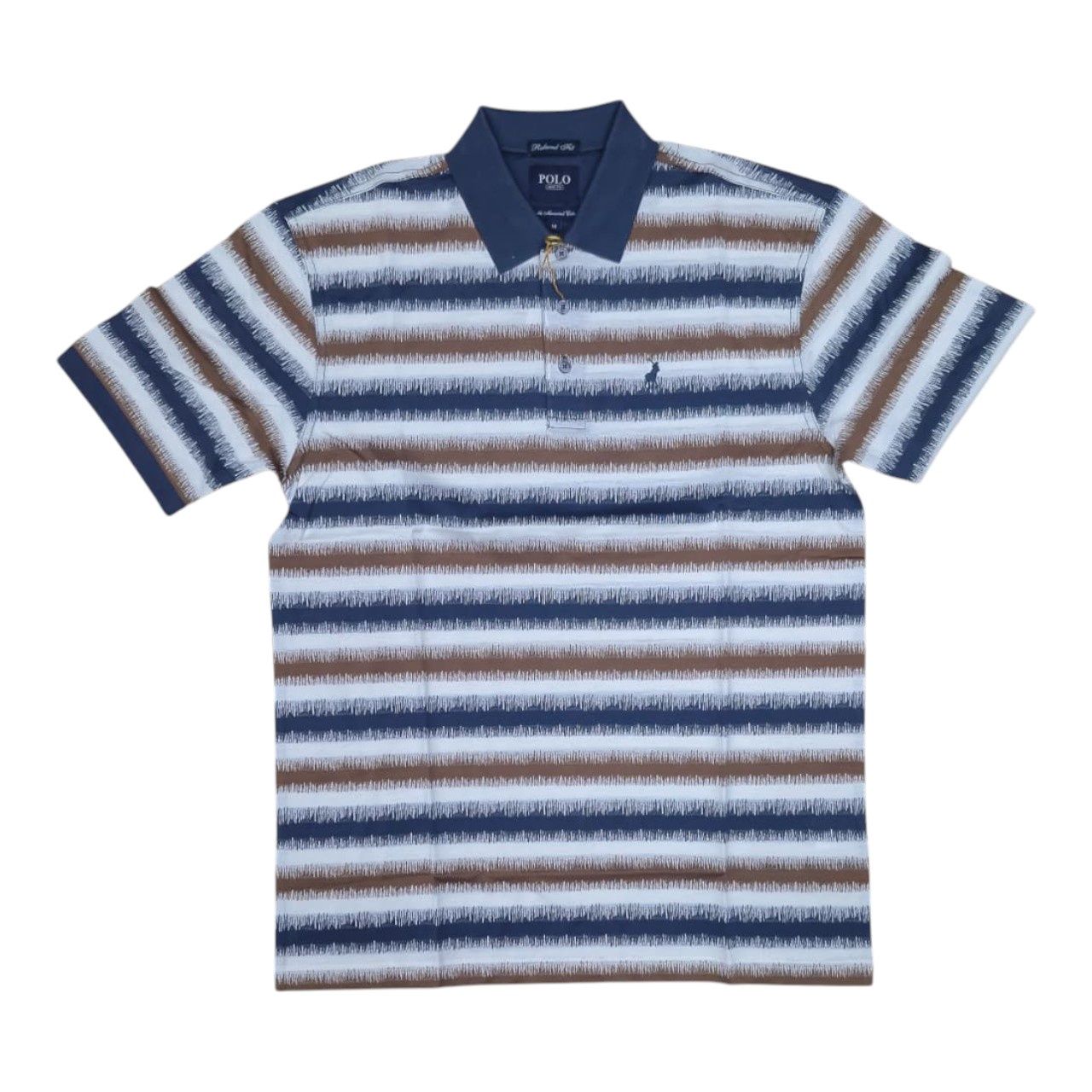 Polo | Kendrik Printed Double Mererised Golfer | Charcoal