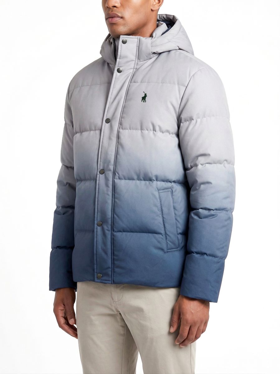 Polo | Mali Ombre Puffer Jacket | Blue