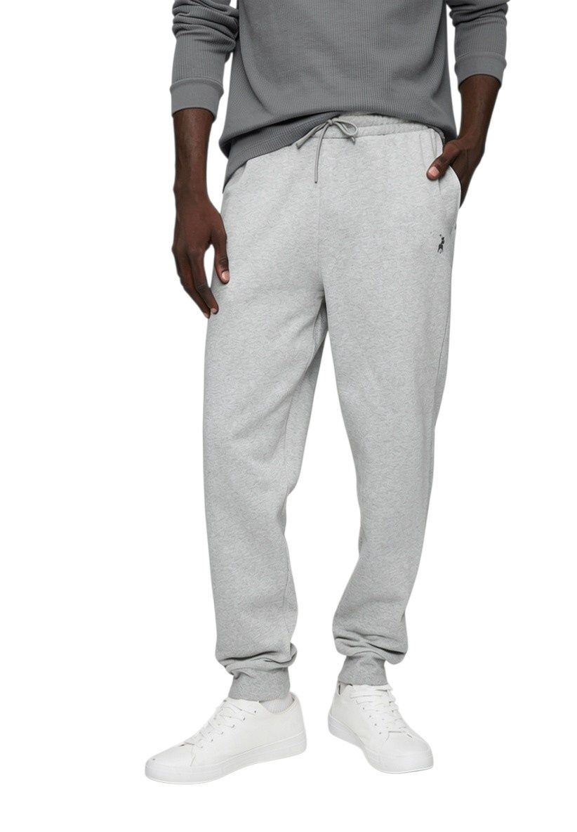 Polo | Aakil Essential Fleece Jogger | Grey Melange