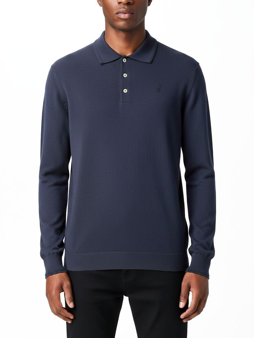 Polo | Fredrick Long Sleeve Knitwear Golfer | Navy, Size: S