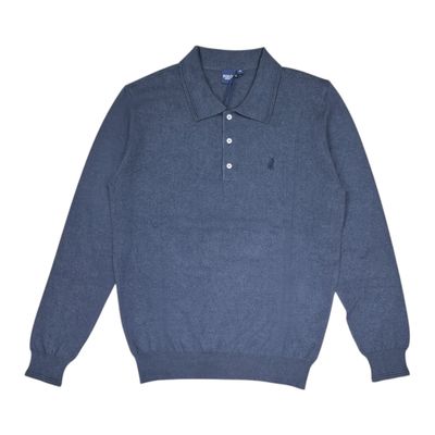 Polo | Fredrick Long Sleeve Knitwear Golfer | Charcoal Melange