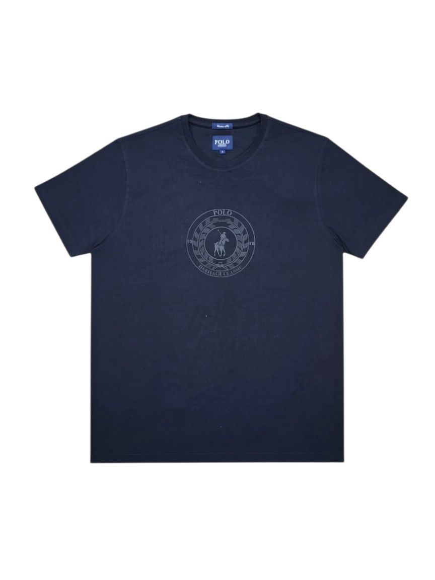 Polo | Huck Logo Crest Print T-shirt | Black