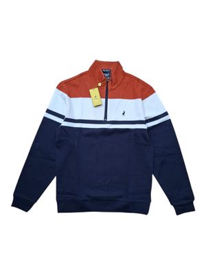 Polo | Harrison Colourblock Sweater | Navy &amp; Red